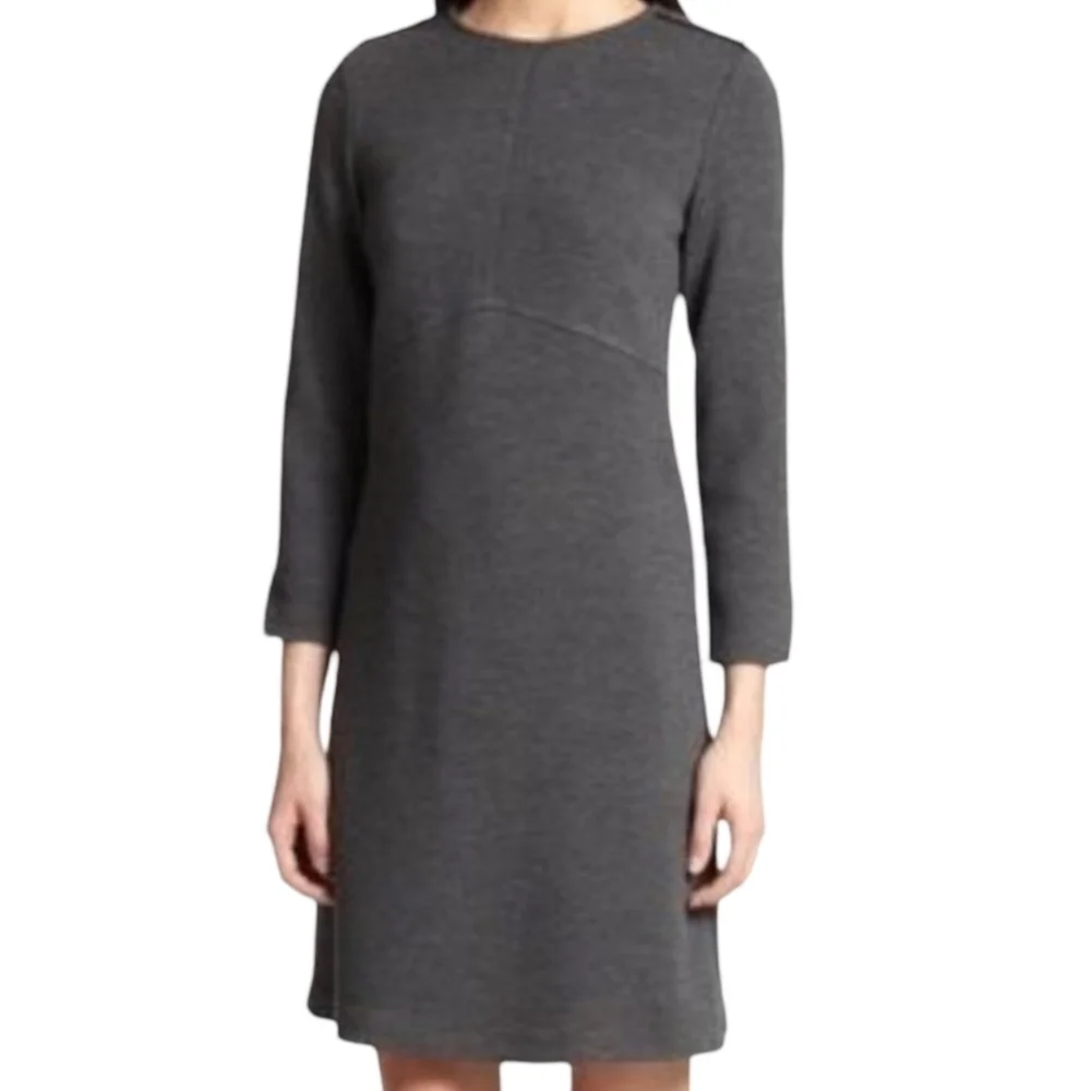 Tory Burch Vienna Gray Wool Long Sleeve Dress Size XS